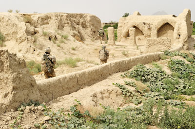 Patrolling in Afghanistan
