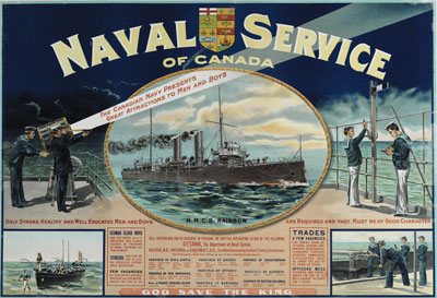 The Naval Service of Canadas first peacetime recruiting poster