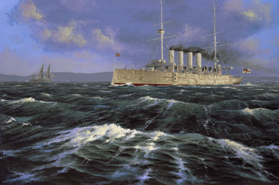 HMCS Niobe at Daybreak