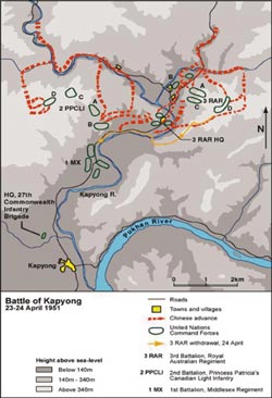 Map: Battle of Kap’yong