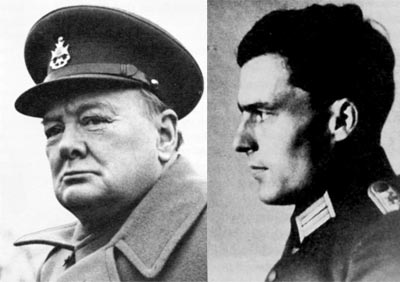 Churchill et von Stauffenberg