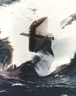 Un sous-marin nucléaire français de classe Rubis