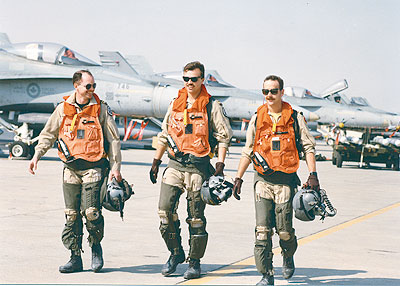 Three CF-18 pilots