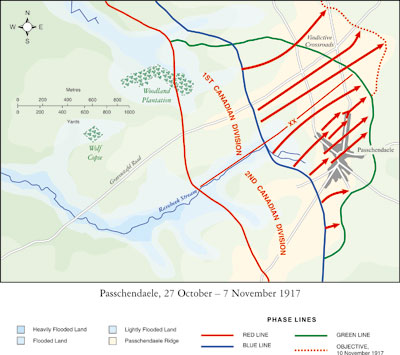 Map of Passchendaele 