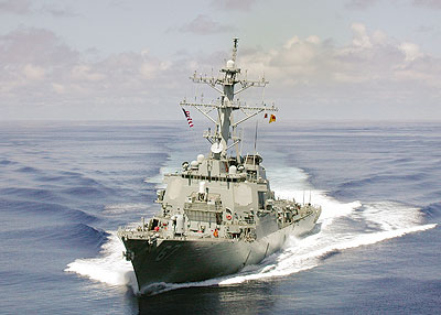 USS Cole at sea