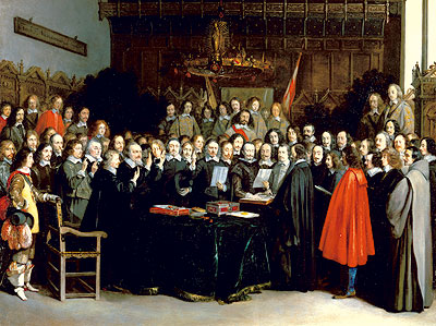 Ratification of the Treaty of Muenster by Gerard Terborch