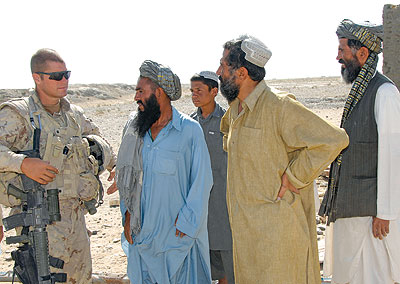 KPRT member and Afghan elders