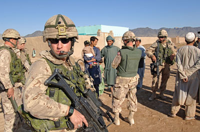 Reservist in Afghanistan