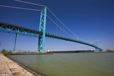 The Windsor-Detroit Ambassador Bridge