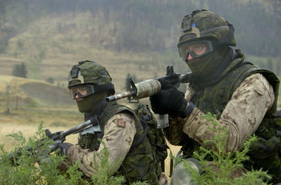 Troops from the Canadian Special Operations Regiment (CSOR)
