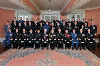 Group shot of the recipients at the 26 January 2012 presentation ceremony held at Rideau Hall