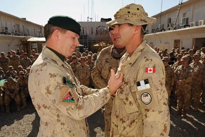 Promotion made during a general’s visit to Camp Alamo in Kabul, Afghanistan