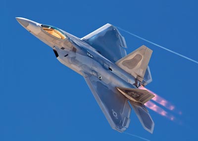 This Lockheed Martin F-22 Raptor performed precision aerobatics at the Fort Worth Alliance Air Show 30-31 October 2011.