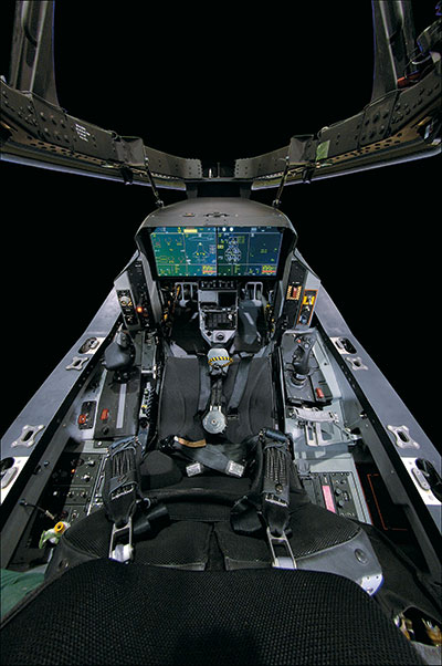 Lockheed-Martin F-35 Lightning II cockpit.