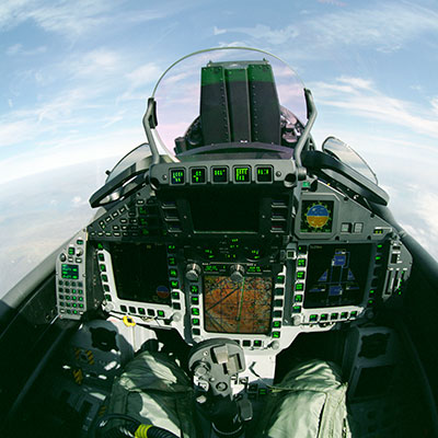 Eurofighter cockpit. 