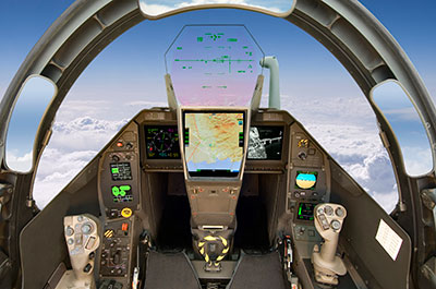 Dassault Rafale cockpit. 