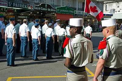 Délégation canadienne au 54e Pèlerinage militaire international de Lourdes.