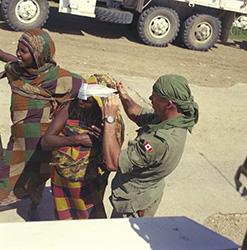 Helping in Somalia, 1992