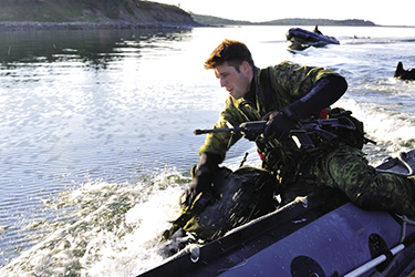 PFF student on water near Halifax