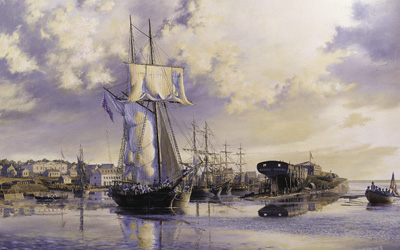 Sackets Harbor, 1813, par Peter Rindlisbacher.