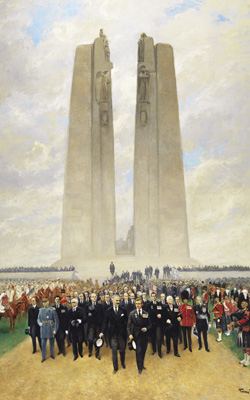 Unveiling Vimy Ridge Monument, 1936, by Georges Bertin Scott