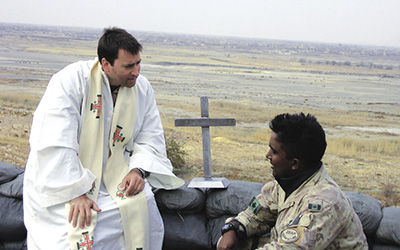 Chaplain in the field