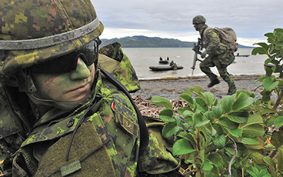 Reservists participating in Exercise ‘Bold Crossing’.
